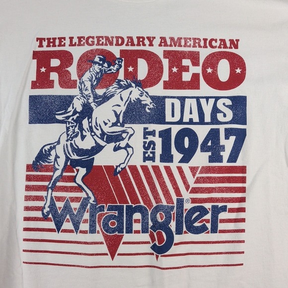 Wrangler Tops - NWT Wrangler Retro XL Women's T-Shirt American Rodeo 1947 USA Cowboy Western